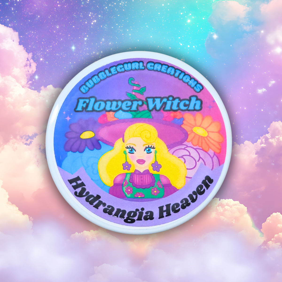 Flower Witch Whipped Sugar Scrub-witchy skincare-magical bath-spring-floral-selfcare-fantasy