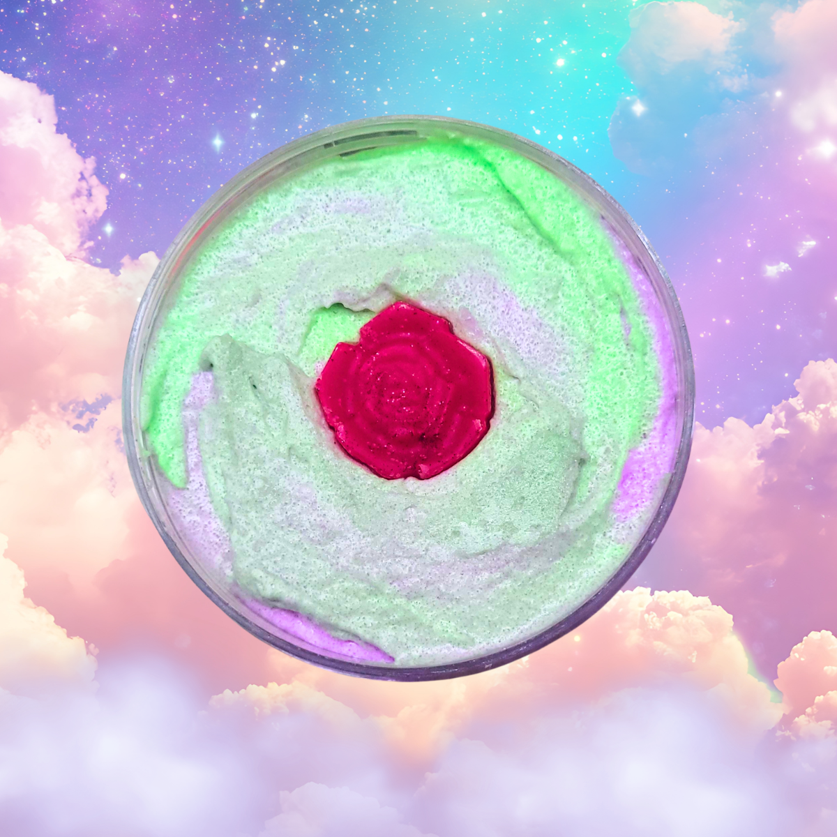 Flower Witch Whipped Sugar Scrub-witchy skincare-magical bath-spring-floral-selfcare-fantasy