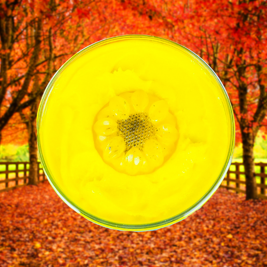 Sunflower fairy whipped sugar scrub-fall-autumn-magical-fantasy-gift ideas-party favors