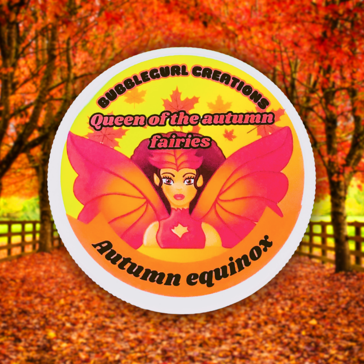 Queen of the Autumn Fairies Whipped Sugar scrub-fall-autumn-fantasy-gift ideas- party favors