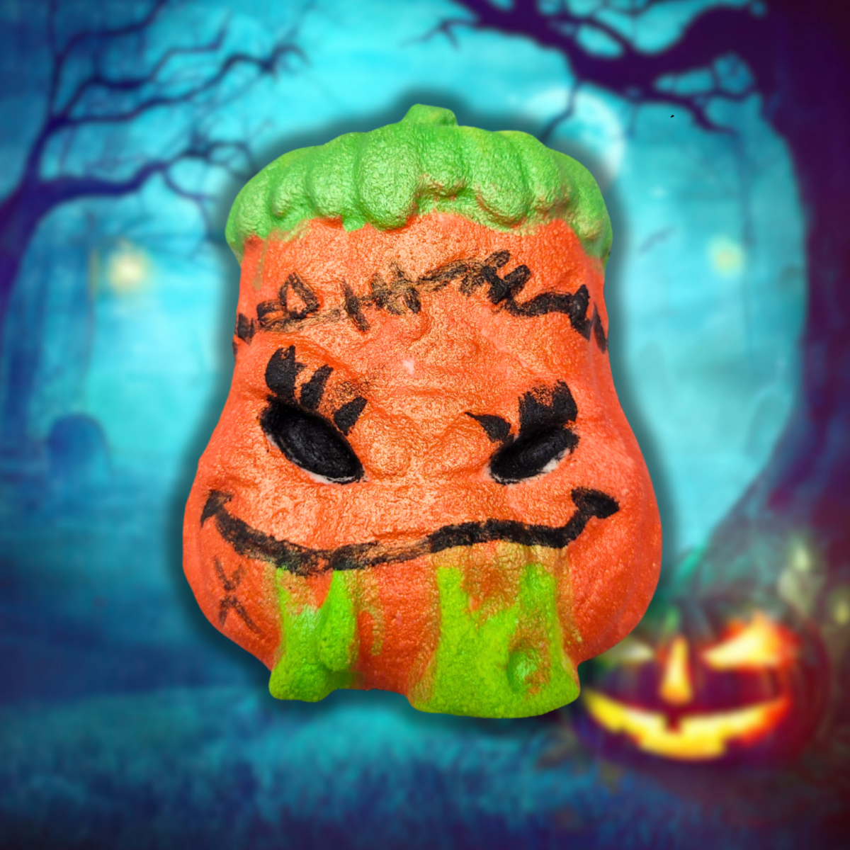 Pukey pumpkin bath bomb
