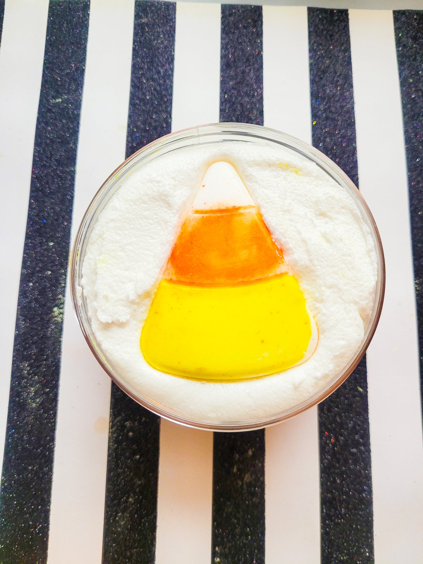 Candy Corn Witch whipped sugar scrub-witch-candy-halloween-magic-fantasy-gift ideas-party favors