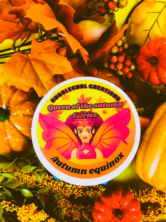 Queen of the Autumn Fairies Whipped Sugar scrub-fall-autumn-fantasy-gift ideas- party favors