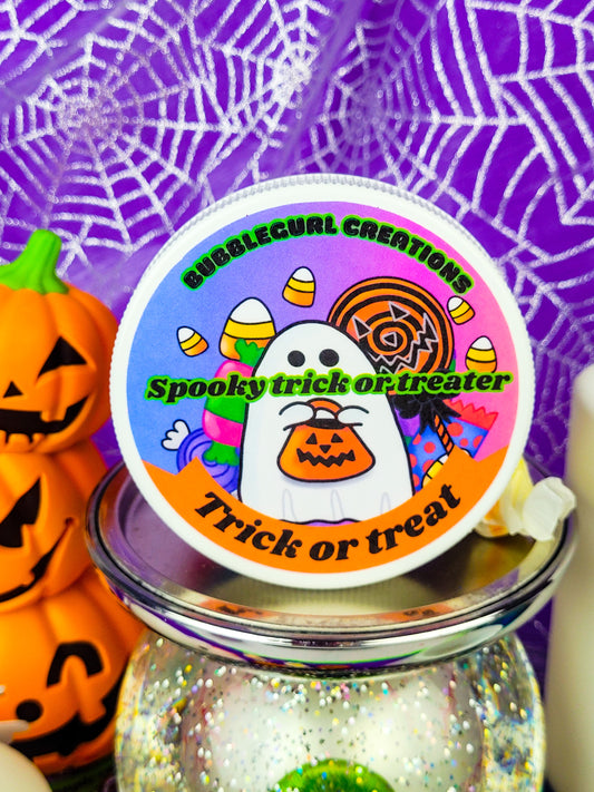 Spooky trick or treater whipped sugar scrub-halloween-ghost-candy-fantasy-party favors-gift ideas